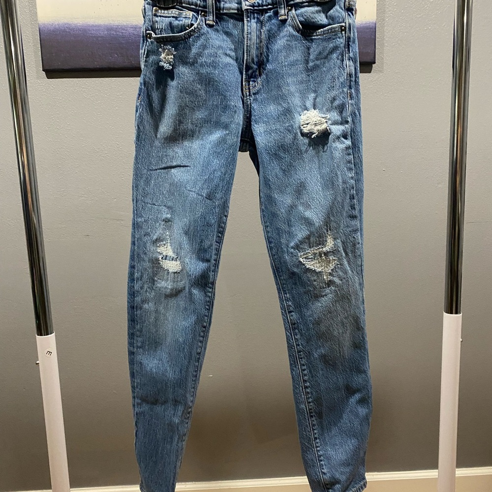 Old Navy Classic Blue Distressed Jeans